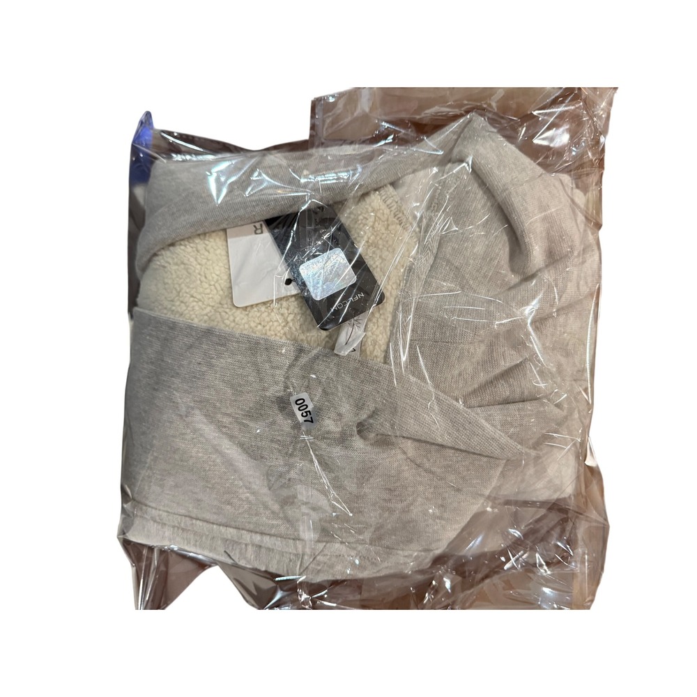 WEAR by Erin Andrews Womens Gray GB Packers Sherpa Open Front Cardigan Jacket L - Picture 12 of 12